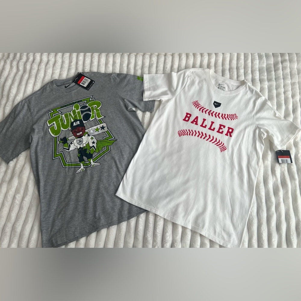 NWT Nike Boys Youth Large Nike Tee Graphic TShirts Lot of 2